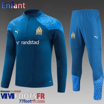 Survetement de Foot Marseille bleu Enfant 2023 2024 C58