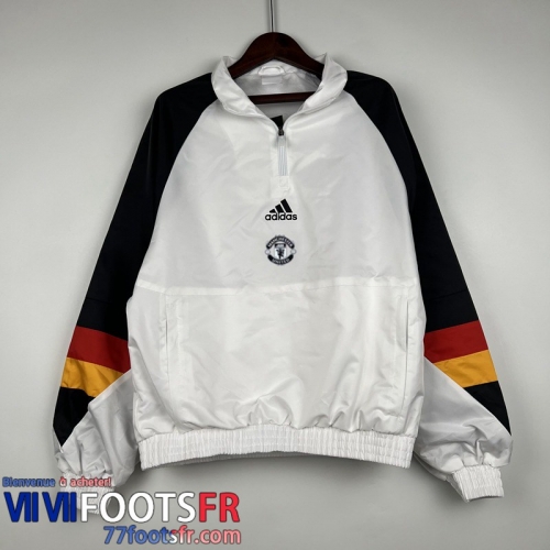 Coupe Vent Manchester United Blanc Homme 2023 2024 WK459