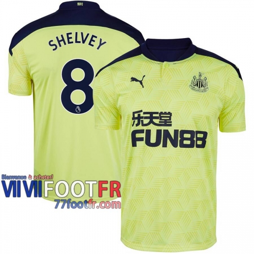 77footfr Newcastle United Maillot de foot Shelvey #8 Exterieur 20-21