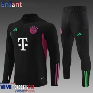 KIT: Survetement de Foot Bayern Munich noir Enfant 2023 2024 C10