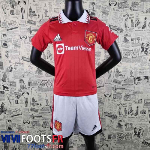 Maillot De Foot Manchester United Domicile Enfant 2022 2023 AK24