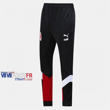 Promo: Nouveaux Pantalon Entrainement Foot AC Milan Slim Noir Rouge 2019/2020