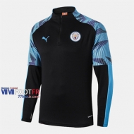 Le Nouveau Thailandais Sweatshirt Foot Manchester City Noir/Bleu 2019-2020