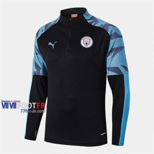 Le Nouveau Thailandais Sweatshirt Foot Manchester City Noir/Bleu 2019-2020