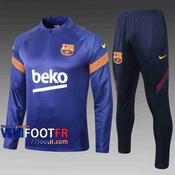 Survetement Foot Barcelone 2020 2021 Bleu clair Grande taille