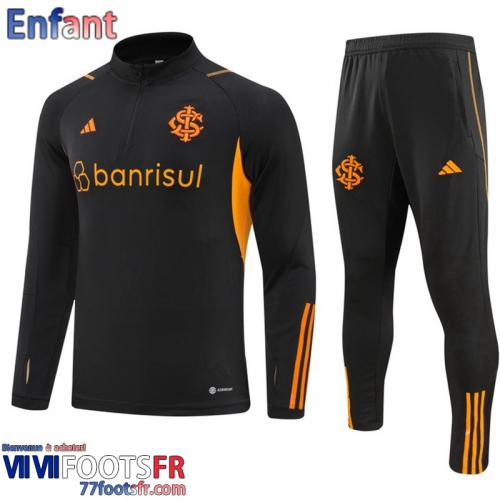 KIT: Survetement de Foot Internacional black Enfant 2023 2024 C27