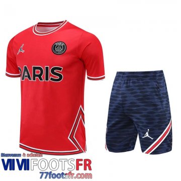 Survetement T Shirt PSG rouge Homme 22 23 TG408