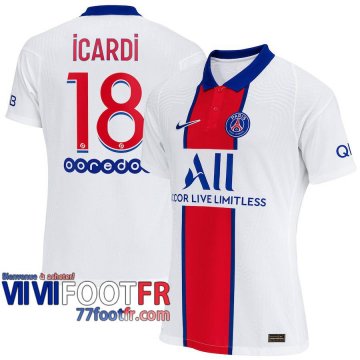 Maillot de foot PSG Neymar Icardi #18 Exterieur 20-21