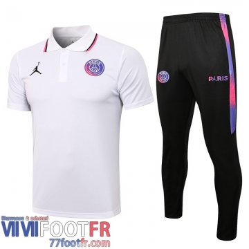 Polo foot PSG blanc Uomo 2021 2022 PL90