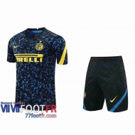 77footfr Survetement Foot T-shirt Inter Milan noir 2020 2021 TT119