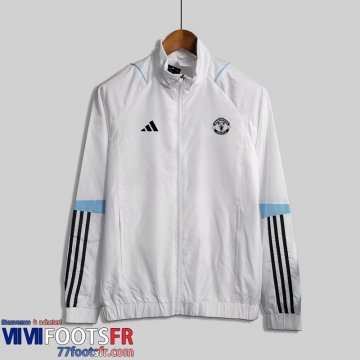 Coupe Vent Manchester United Blanc Homme 2023 2024 WK383