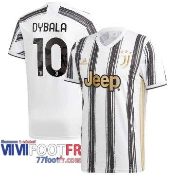 Maillot de foot Juventus Paulo Dybala #10 Domicile 2020 2021