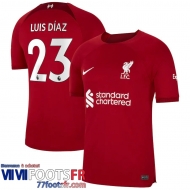 Maillot De Foot Liverpool Domicile Homme 2022 2023 Luis Díaz 23