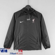 Coupe Vent - Sweat a Capuche Liverpool Noir Homme 2022 2023 WK166