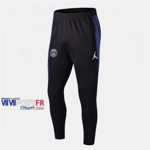Le Nouveau Pantalon Entrainement Foot PSG Paris Saint Germain Jordan Thailande Noir Bleu 2019/2020