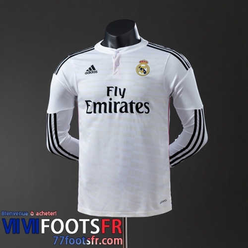 Retro Maillot De Foot Real Madrid Domicile Homme Manche Longue 14 15 FG1031