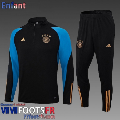 KIT: Survetement de Foot Allemagne noir Enfant 2023 2024 TK666