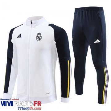 Veste Foot Real Madrid Blanc Homme 2023 2024 B34