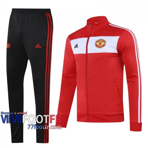 77footfr Veste Foot Manchester United rouge - Patron 2020 2021 J156