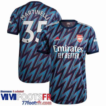 Maillot De Foot Arsenal Third Homme 21 22 # Martinelli 35