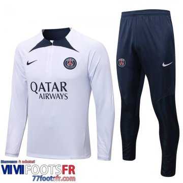 Survetement de Foot PSG Blanc Homme 2022 2023 TG518