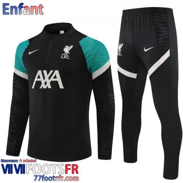 Survetement de Foot Liverpool le noir Enfant 2021 2022 TK230