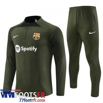 Survetement de Foot Barcelone vert foncé Homme 2023 2024 TG850