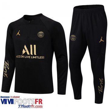 Survetement de Foot PSG Paris noir Homme 2022 2023 TG462