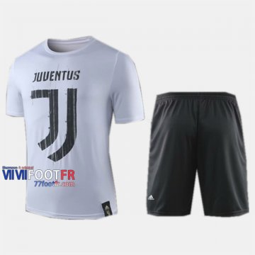 Ensemble Maillot Juventus Enfant Blanc 2019-2020 Personnalise :77Footfr