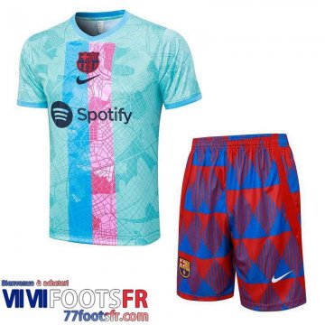 Survetement T Shirt Barcelone bleu ciel Homme 2023 2024 TG945