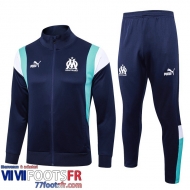 Veste Foot Marseille bleu marine Homme 2023 2024 B48