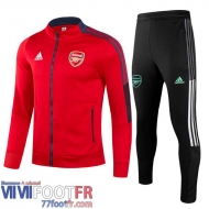 Survetement Foot Arsenal rouge Bambini 2021 2022 TK36