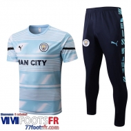 T-Shirt Manchester City bleu blanc Homme 2022 2023 PL564