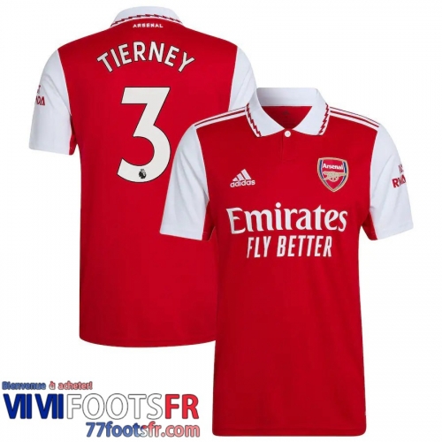 Maillot De Foot Arsenal Domicile Homme 2022 2023 Tierney 3