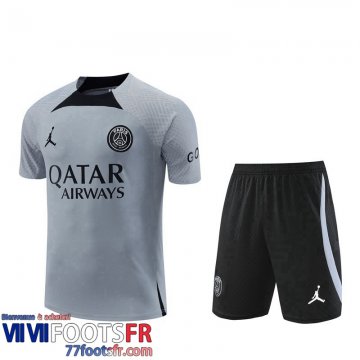 Survetement T Shirt PSG gris Homme 2022 2023 TG663
