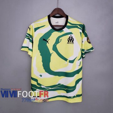 Maillot De foot Olympique Marseille "OM Africa" Special Edition Blanc Jaune Vert 21-22