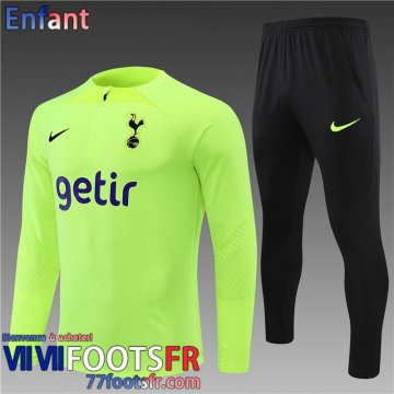 Survetement de Foot Tottenham vert Enfant 22 23 TK336