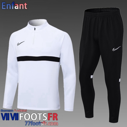 KIT: Survetement de Foot Sport Blanc Enfant 2023 2024 TK663