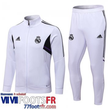 Veste Foot Real Madrid Blanc Homme 22 23 JK499