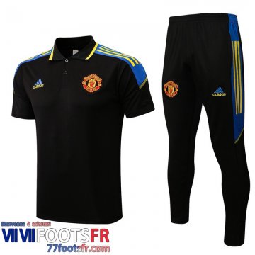 Polo foot Manchester United le noir Homme 2021 2022 PL283