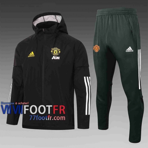 77footfr Manchester United Coupe Vent noir 20-21 G071