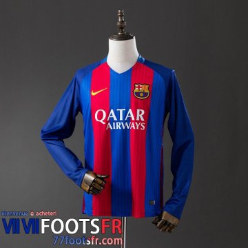 Retro Maillot De Foot Barcelone Domicile Homme Manche Longue 16 17 FG1085