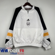 Coupe Vent Arsenal Blanc Homme 2023 2024 WK473