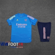 77footfr Survetement Foot T-shirt Arsenal bleu ciel 2020 2021 TT126