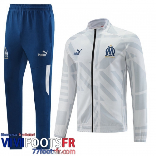 Veste Foot Marseille gris Homme 2022 2023 JK584