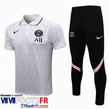 Polo foot PSG Paris blanche Homme 21 22 PL194