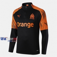 Les Nouveaux Beau Sweatshirt Foot Marseille Noir/Orange 2019-2020