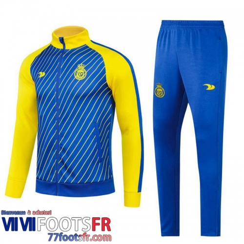 Veste Foot Al-Nassr bleu Homme 2023 2024 JK806