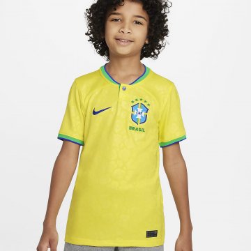 World Cup Maillot De Foot Bresil Domicile Enfant 2021 2022