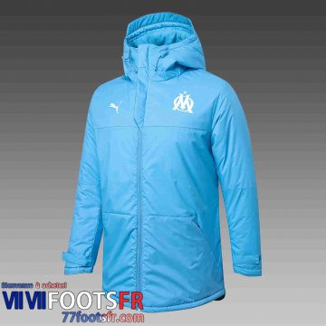 Doudoune Foot Olympique Marseille bleu Homme 2021 2022 DD59